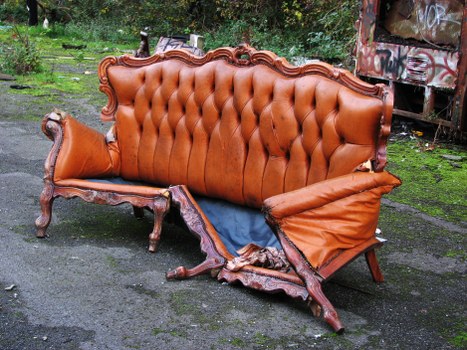 Collection van outside a Whitechapel business with recycling bins